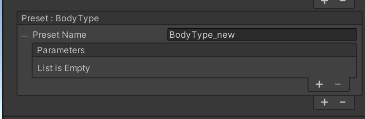 Creating Preset