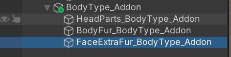 Final addon hierarchy structure